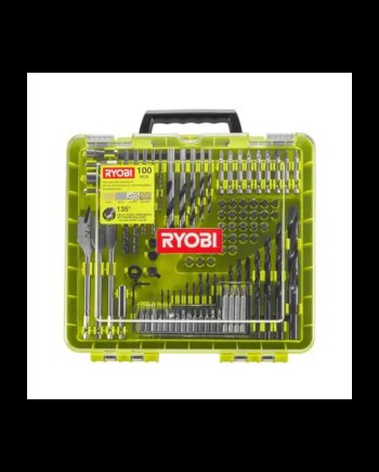 Ryobi Bore-  Bitsætmed 100 Dele- Rakdd100