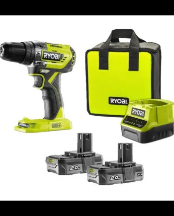 Ryobi Bore- Skruemaskine 18v   X2   Ah Batteri R18pd5-220s