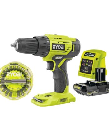 Ryobi One  R18dd4-1c20co Boremaskine Akku Med Batteri Og Lader
