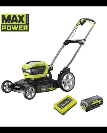 Ryobi Plæneklipper Kulfri 36v Ry36lmmx51a-140 Max Power