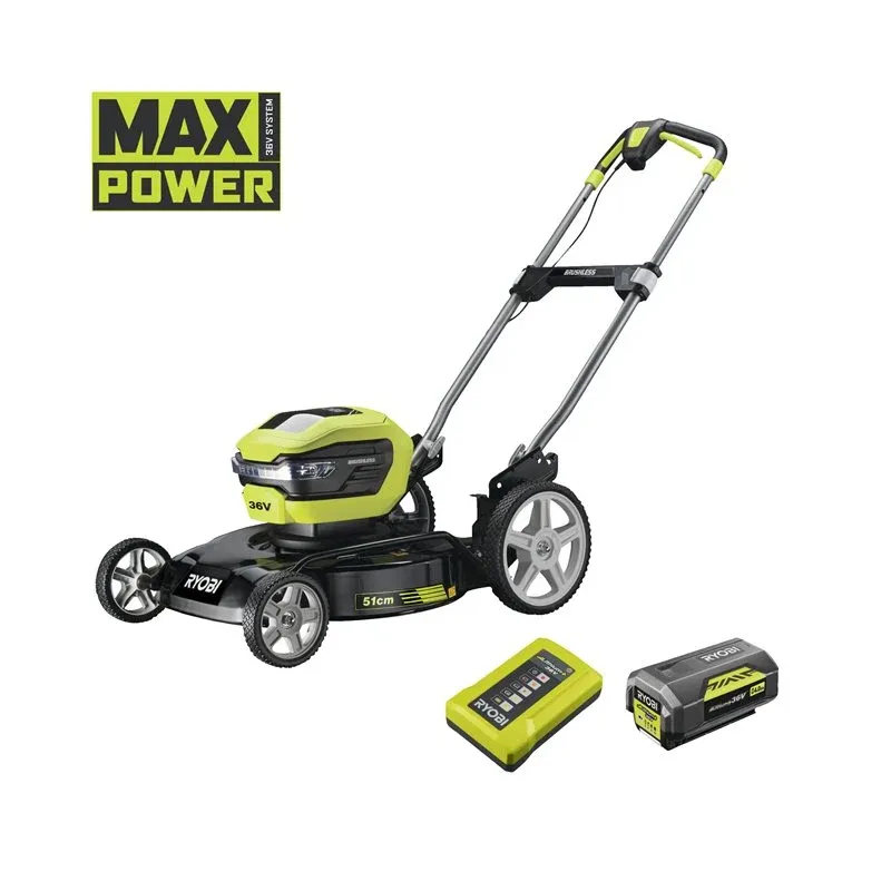 Ryobi Plæneklipper Kulfri 36v Ry36lmmx51a-140 Max Power