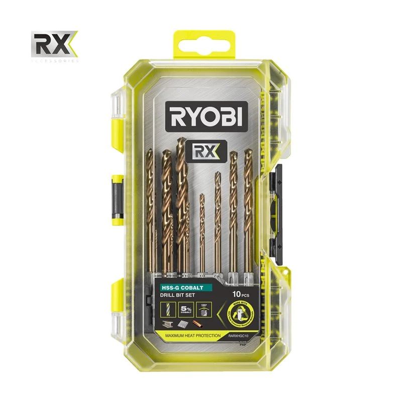 Ryobi Rx Hss-  Koboltborsæt 10 Dele Rarxhgc10
