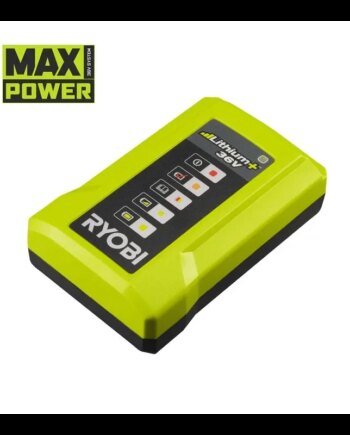 Ryobi 36v Lader     Amp   Med Led Strømindikator Ry36c17a Max Power