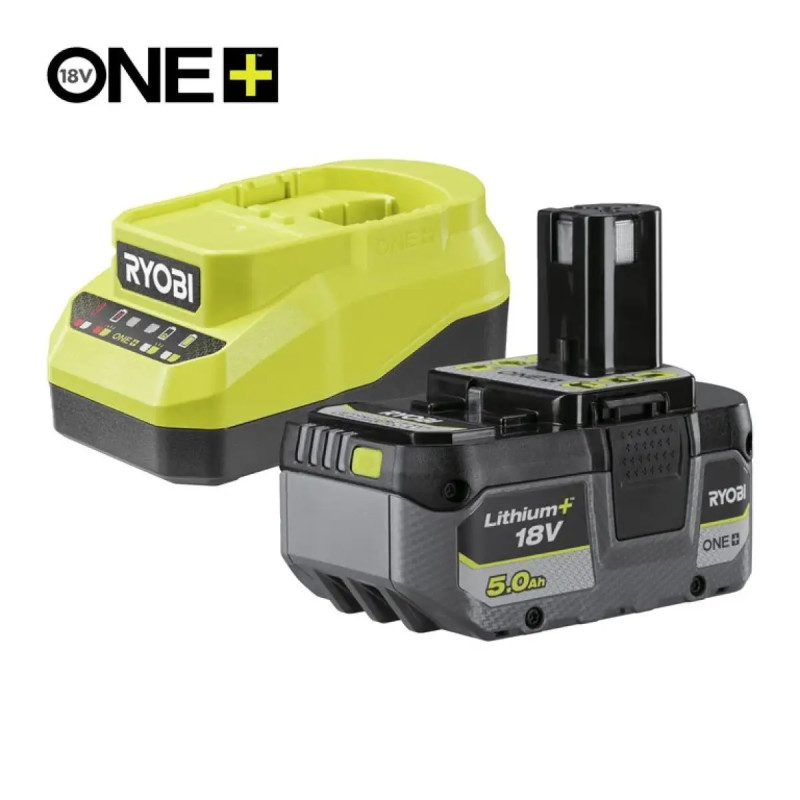 Ryobi 18v Lithium Batteri Og Lader Ah Rc18120a-150x