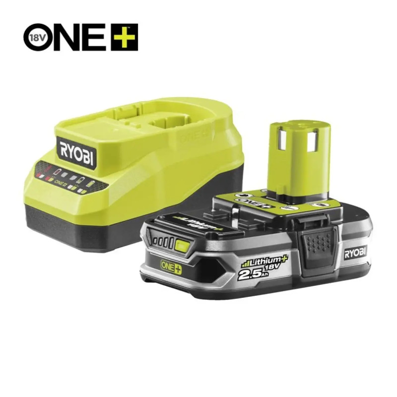 Ryobi 18v Lithium Batteri Og Lader Ah Rc18120a-125