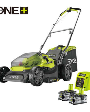 Ryobi 18v Plæneklipper 37 Cm   Stk      Ah Batteri   Lader Ry18lm37a-240