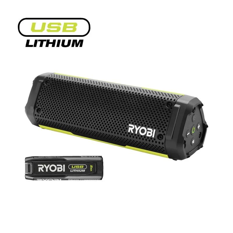 Ryobi 4v Usb Lithiumâ  Bluetoothâ  Højttaler  1x     Ah  Rs4-120g