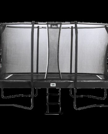 Salta Trampolin First Class Rektangulær 427x244 Cm  Sort Inkl  Stige   Sikkerhedsnet 805-826