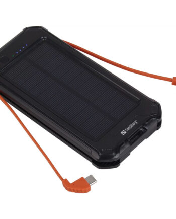 Sandberg  -in-one Solar Powerbank 10000 Mah Powerbank Med Solceller