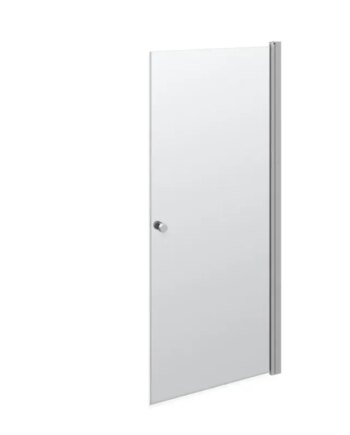 Scanbad Brusedør   87-89 Cm    Satin Klar200cm