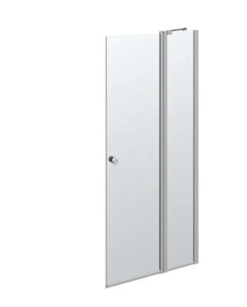 Scanbad Brusedør   87-89 Cm    Satin Klar200cm