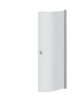Scanbad Brusedør     200cm Halvrund 89-91 Cm Satin Isglas