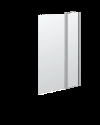 Scanbad Match Badekarsdør   Sidepanel  :155x95-97 Cm Satin Klar  Satin