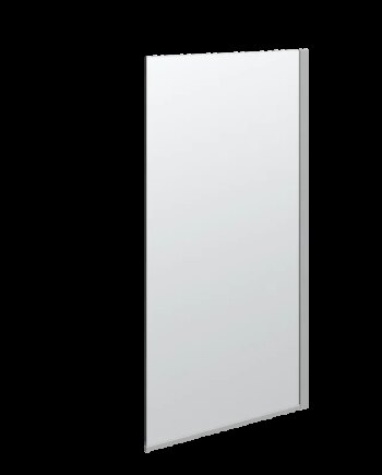 Scanbad Match Fast Væg  :197 5x97-99 Cm Satin Klar  Satin