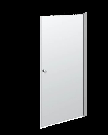 Scanbad Match Svingdør  :200x97-99 Cm Satin Klar  Satin