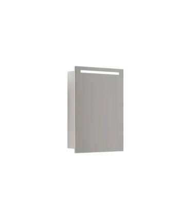 Scanbad Multo Spejlskab Integreret Lys      Låge 70x50 Cm    Hvid Mat