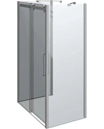 Scanbad Skydedør     Sidepanel Classic 1400 900mm Krom Klar