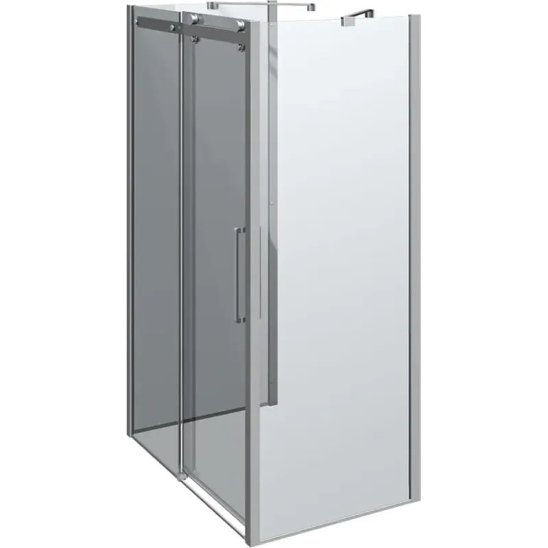Scanbad Skydedør     Sidepanel Classic 1400 900mm Krom Klar
