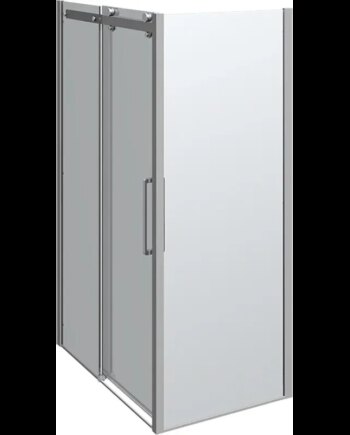 Scanbad Skydedør     Sidepanel Deluxe 1200 800mm Krom Klar