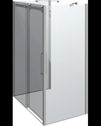 Scanbad Skydedør     Sidepanel Deluxe 1400 900mm Krom Klar