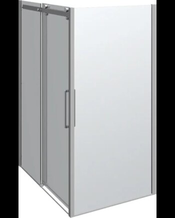 Scanbad Skydedør     Sidepanel Deluxe 1400 1000mm Krom Klar
