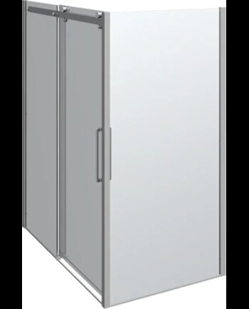Scanbad Skydedør     Sidepanel Deluxe 1600 1000mm Krom Klar