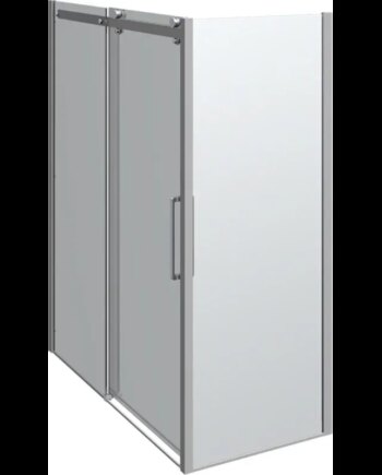 Scanbad Skydedør     Sidepanel Deluxe 1600 800mm Krom Klar