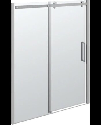 Scanbad Skydedør Sæt 1600 Mm   Deluxe Krom Klar