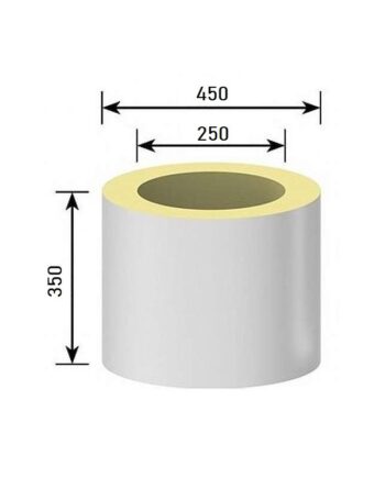 Schiedel Pms Isoleringsring Til Væggennemføring Idv  ø250  Udv  ø450   H350mm