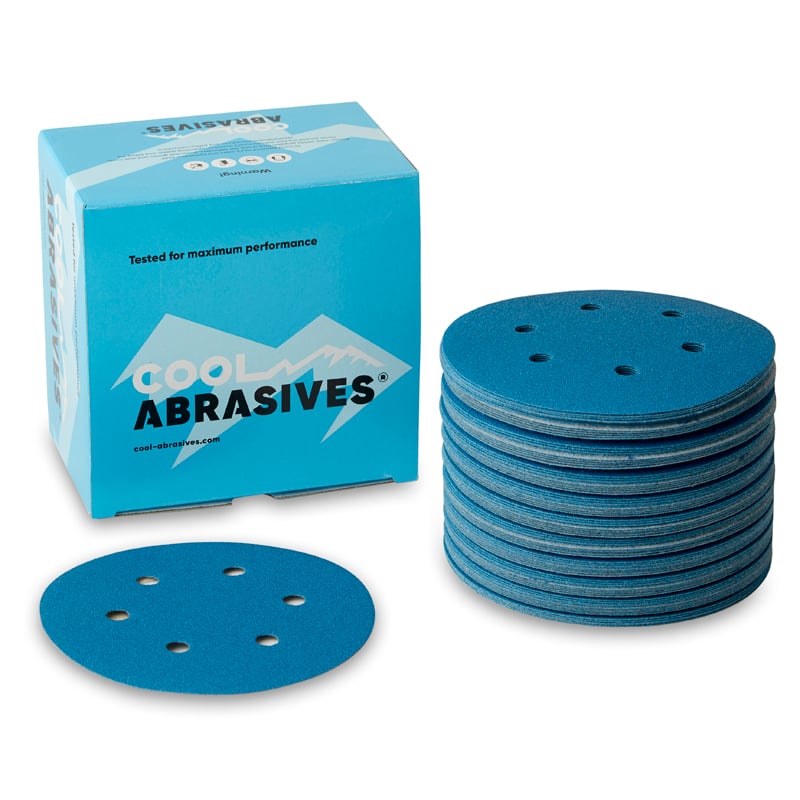 Sliberondeller ø150mm 50 Stk  Cool Blue Korn P40