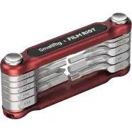 Smallrig 4813   Film Riot 10-in-  Folding Wrench Set With Multiple Angle Positioning Red