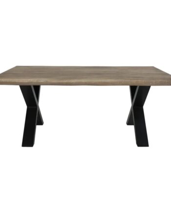 Sofabord   Smoked Olieret Eg Med Bølget Kant 120x70xh50 Cm 2101560
