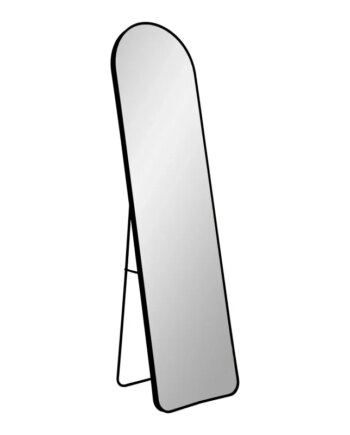 Spejl Med Ramme   Sort 40x150 Cm 4001520