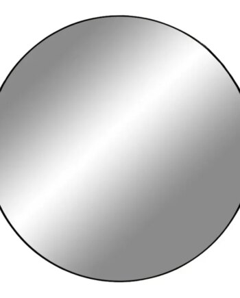 Spejl Med Ramme   Sort ø100 Cm 4001230