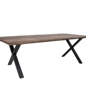 Spisebord   Smoked Olieret Eg Med Bølget Kant Forberedt Tillægsplader 240x95xh75cm 2201550