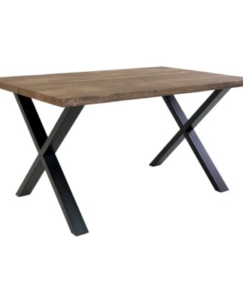Spisebord   Smoked Olieret Eg Med Bølget Kant Forberedt Tillægsplader 140x95xh75cm 2201490