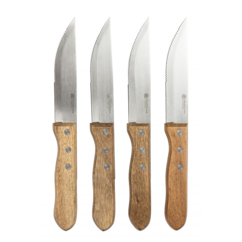 Steak Bbq Knive Sæt Med   Stk  By Bercatoâ