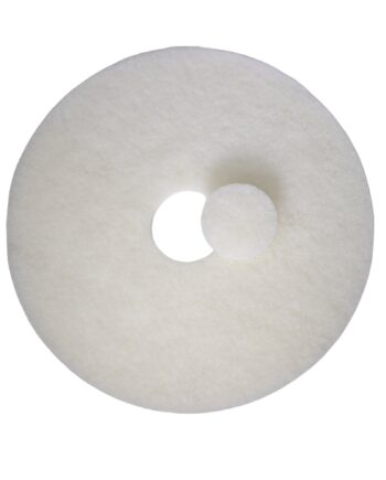 Stk  Rengørings- Og Polerpads 457mm   18 Quot  Tyk Hvid   Stk