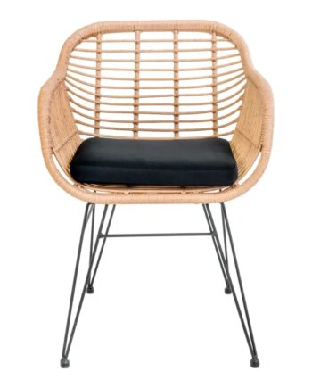 Stol   Naturligt Polyrattan Med Hynde 7001050