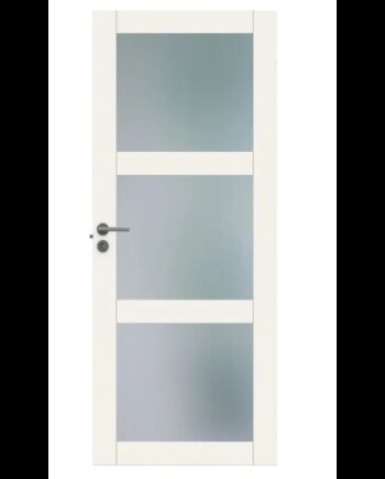 Swedoor Purity Gw3l Hvid Rammedør    Klart Hærdet Glas M9x21