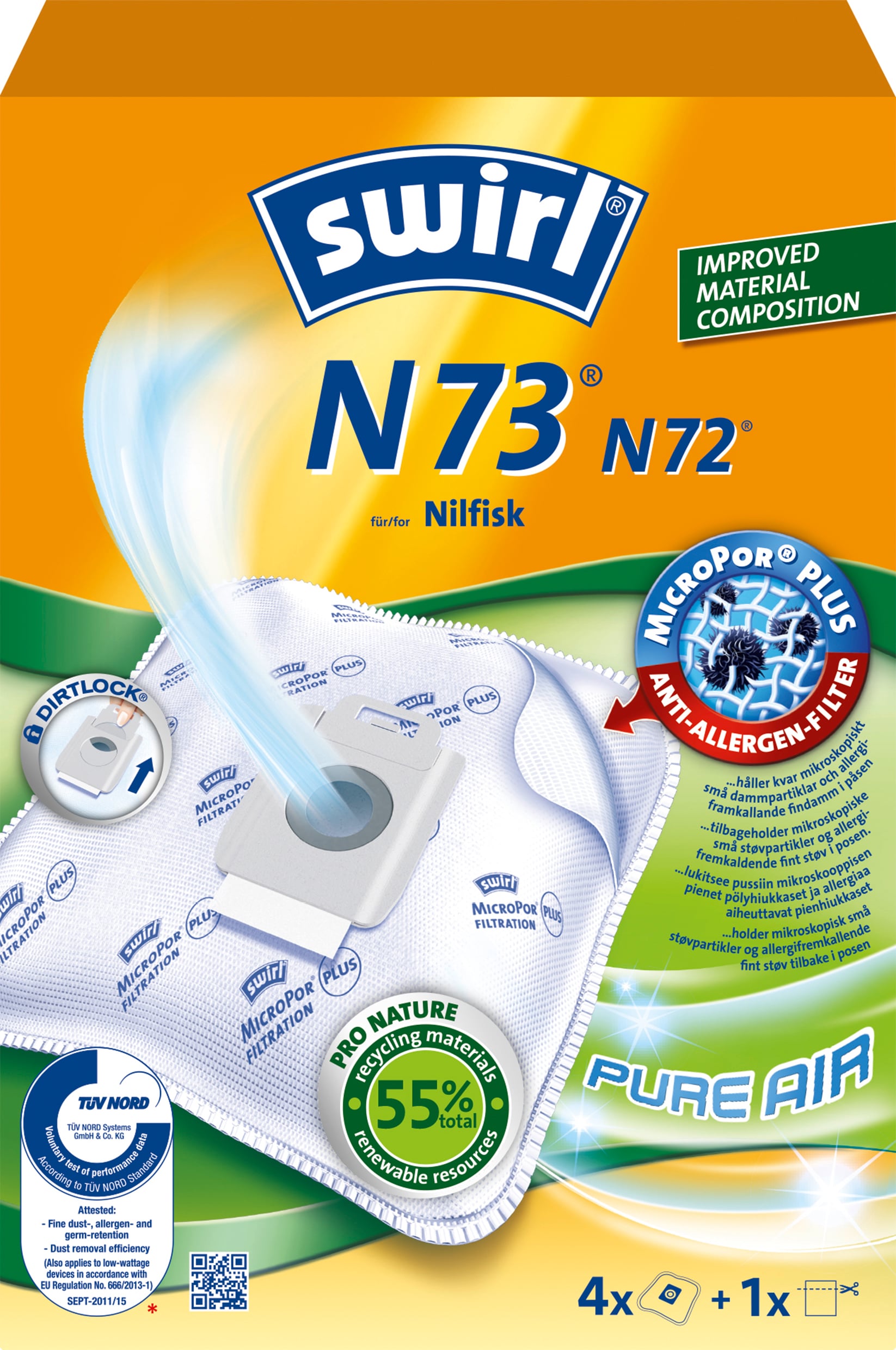Swirl Støvsugerposer N73 Til Nilfisk
