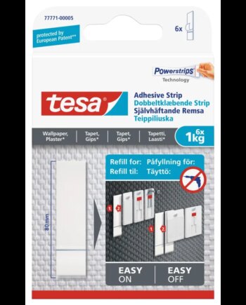 Tesa Dobbeltklæbende Strips Til Tapet Og Gips    Kg    Stk