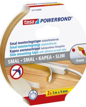 Tesa Dobbeltklæbende Tape 9mm 55714