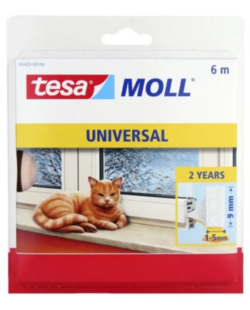 Tesa Tætningsliste Moll Pur Hvid                    9mmx6m