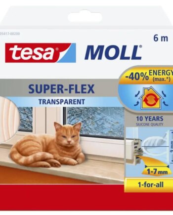 Tesa Tætningsliste Super-flex Transparent
