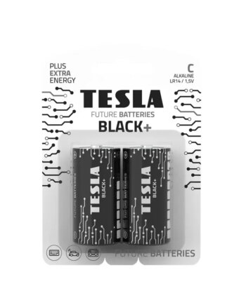 Tesla Black Alkaline Batteri   Lr14    Stk  2293100