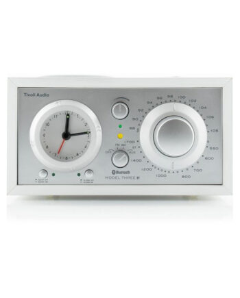 Tivoli Audio Model Three Bt Usb  White Silver Dab Fm Radio Med Bluetooth