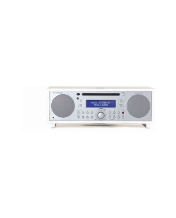Tivoli Audio Music System Bt White Silver Cd Fm Am Aux Bluetooth Hifi System
