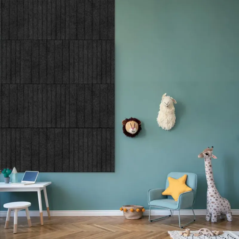 Troldtekt Wall Deco Sort 25x600x600mm Ultrafin K8   Pak
