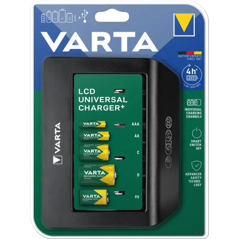 Varta Batteri Lcd Universal Lader